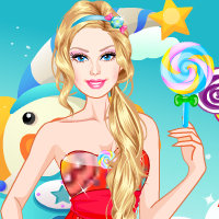 Free Barbie Dress Up Games, Barbie in Candyland | RainbowDressup.com